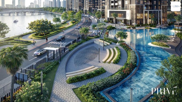 Công viên công cộng ven sông tại dự án